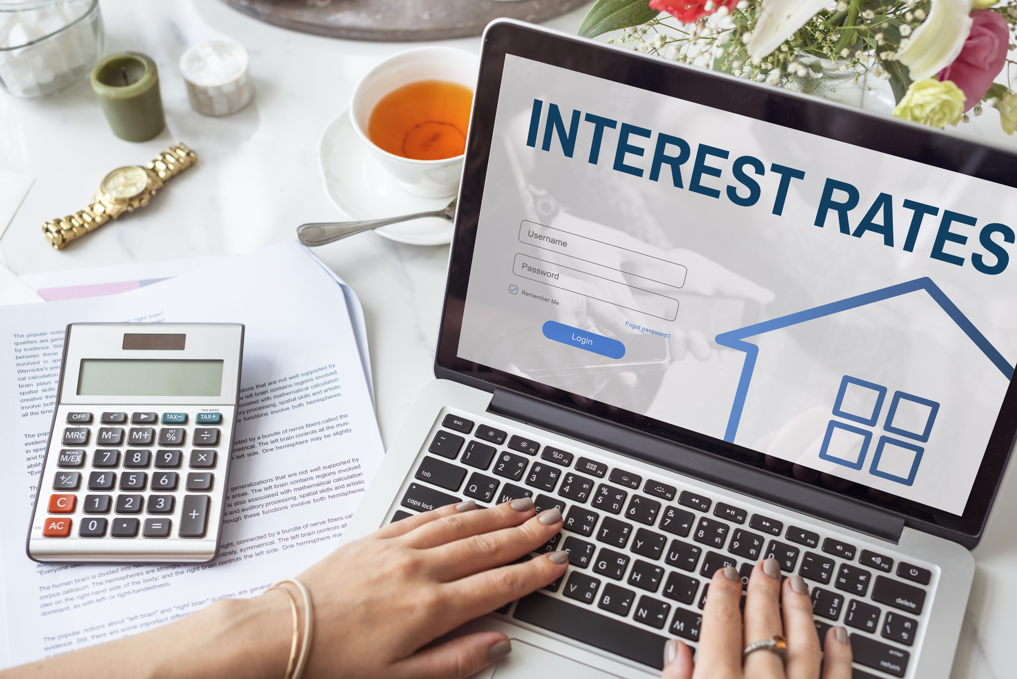 interest rates move up